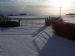 Shadows over a snowy Harray
