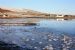 Frozen ice on shore at Firth
