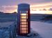 Snowy Westray phone box