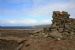 Stone pile on headland
