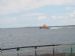 Kirkwall lifeboat going past Puldrite salmon cages