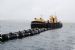 Oil removal barges at Royal Oak
